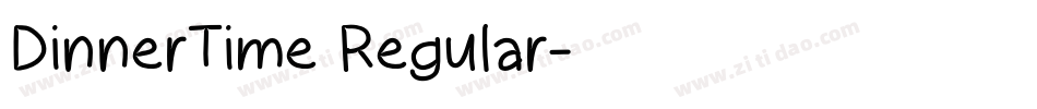 DinnerTime Regular字体转换